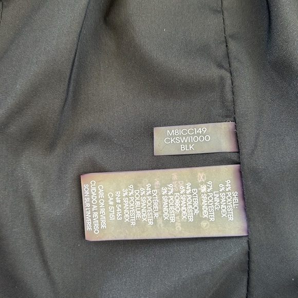 Calvin Klein Black Blazer with Beaded Shoulders - Picture 9 of 10